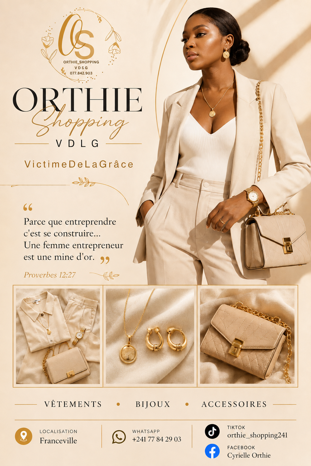 Flyer publicitaire Oryhie Shopping